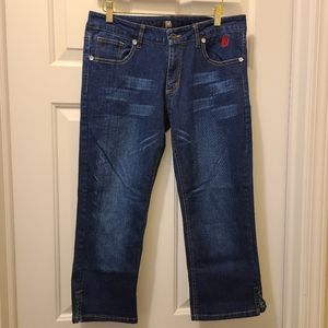 Vintage Marithe Francois Girbaud Jean Capris Size 14